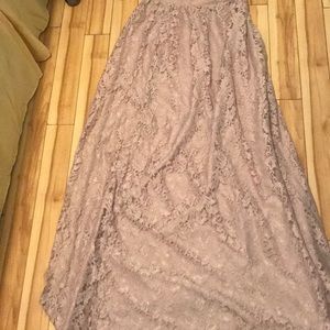 BHLDN Watters & Watters lace maxi skirt
